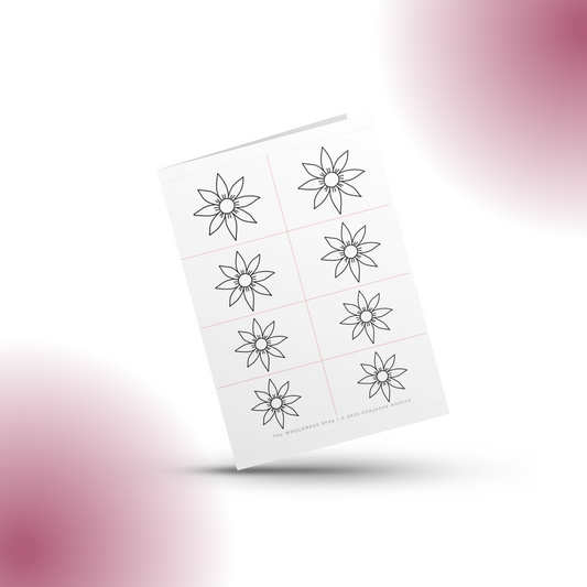 Flower #5 Beading Stencil