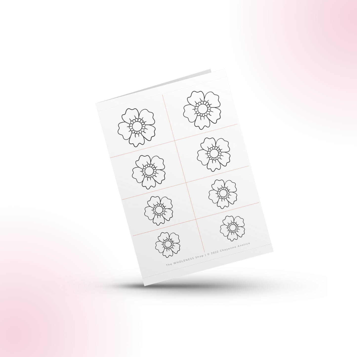 Flower #9 Beading Stencil