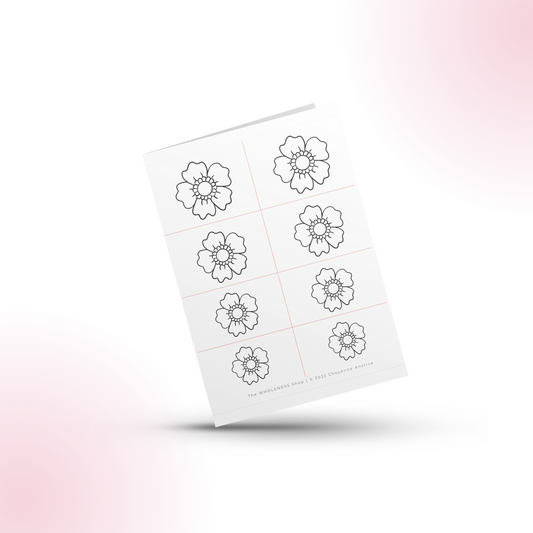 Flower #9 Beading Stencil