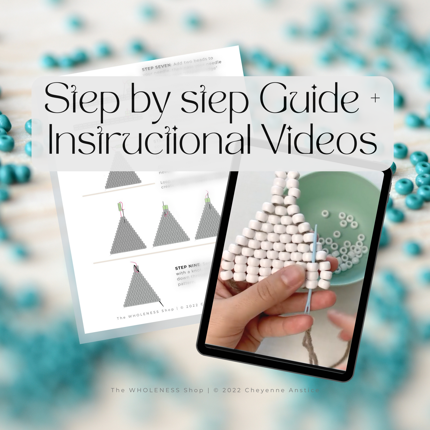 The "Bailey" Pattern Beaded Fringe Earring PDF