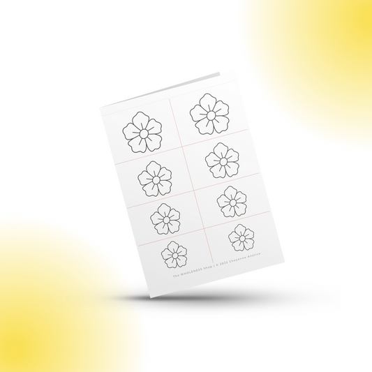 Flower #8 Beading Stencil