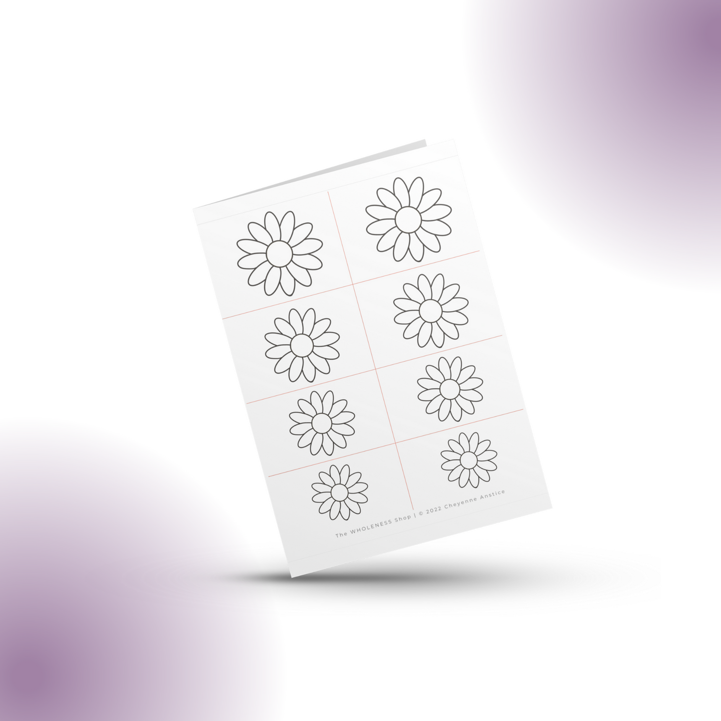 Flower #6 Beading Stencil