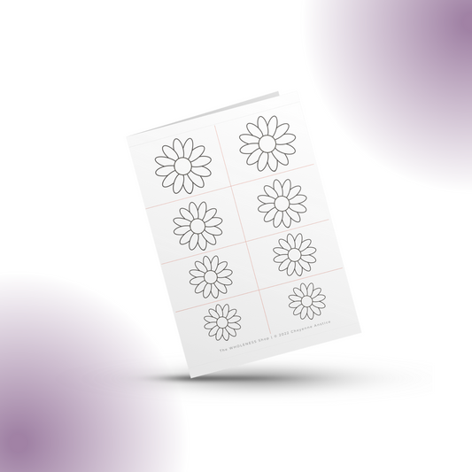 Flower #6 Beading Stencil