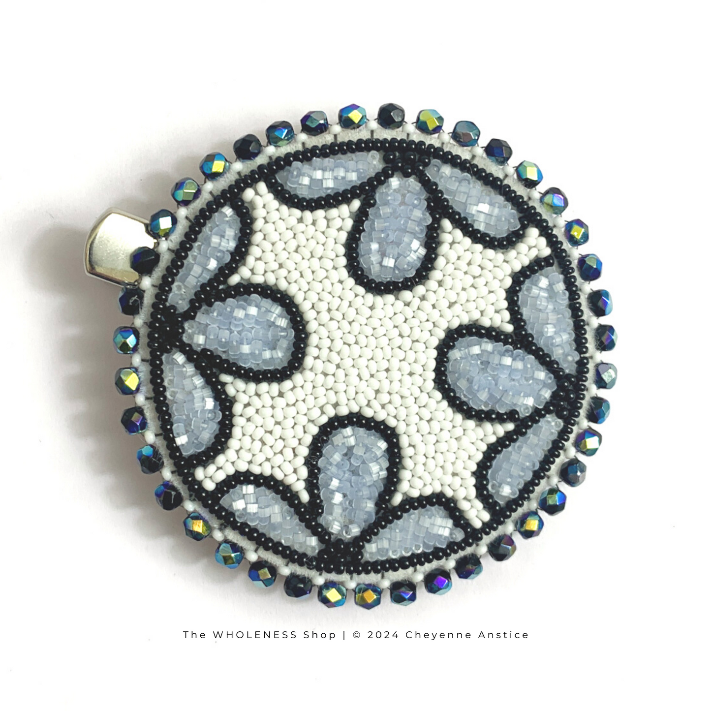 Exclusive Beaded Hair Clip Tutorial + Stencil