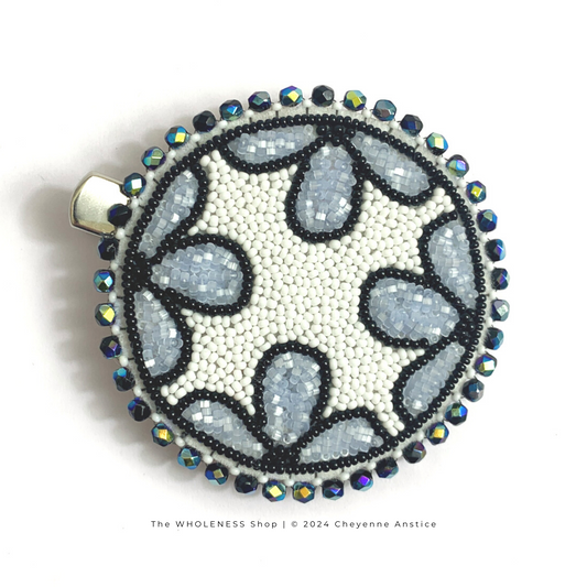 Exclusive Beaded Hair Clip Tutorial + Stencil