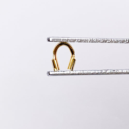 Wire Guards - 18K Gold Plated - 4mm - 10 pcs