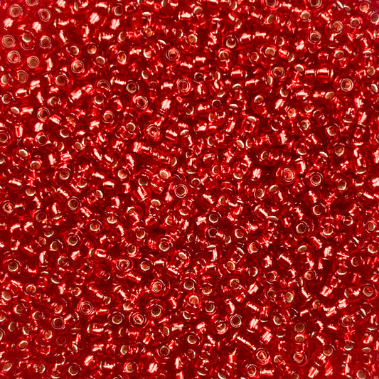 Scarlet - Miyuki Round Seed Beads - 11/0 - 0010 - Red