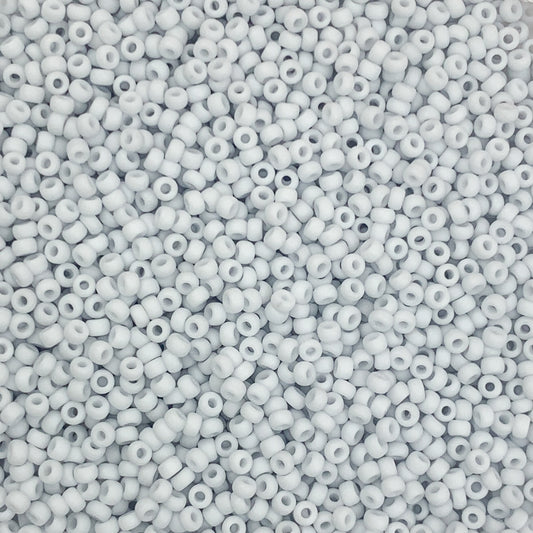 Cloudy - Miyuki Round Seed Beads (2026) | 11/0 Matte Light Grey Finish | 10g