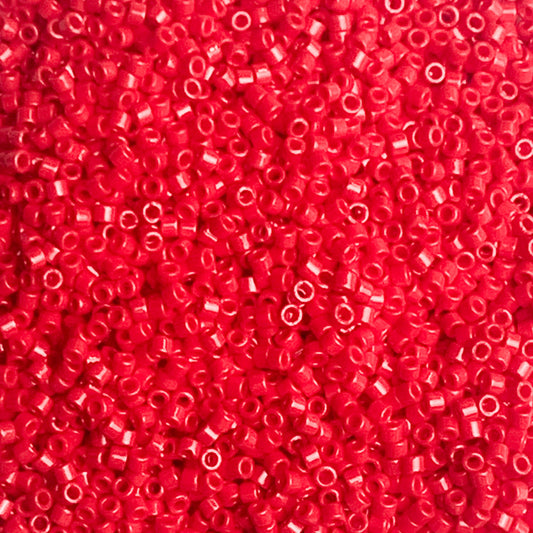 Red Flag - Miyuki Delica Beads (DB0723) | 11/0 Opaque Red | 5.2g