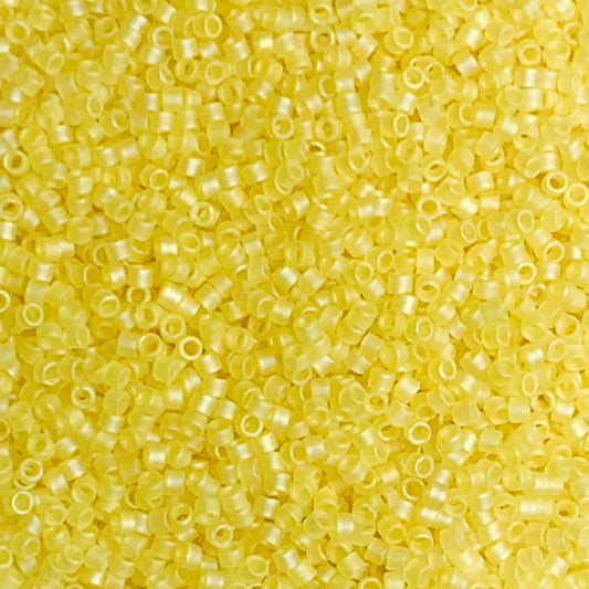 Limoncello - Miyuki Delica Beads (DB0854) | 11/0 Light Yellow Matte | 5.2g