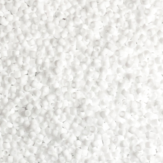 Marshmallow - Miyuki Delica Beads (DB0750) | 11/0 Matte White | 5.2g