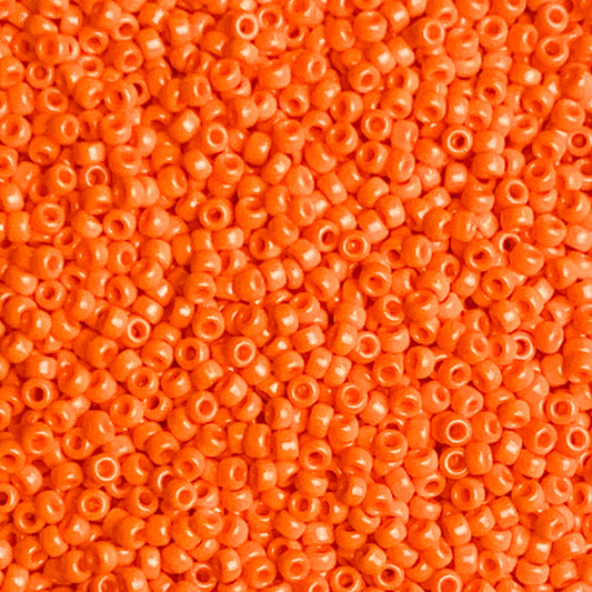 Traffic Cone - Miyuki Round Seed Beads (0406) | 11/0 Opaque Orange | 10g