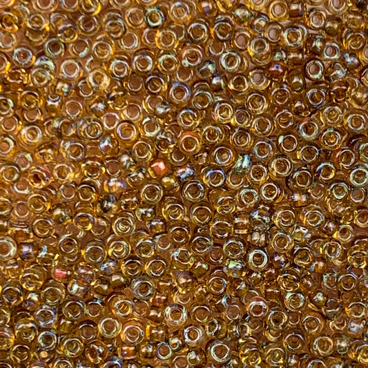Picasso Transparent Mahogany - Miyuki Round Seed Beads - 11/0 - 4501 - Brown