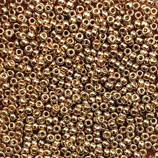 Antique Gold Duracoat Galvanized - Miyuki Round Seed Beads - 11/0 - 4204 - Gold