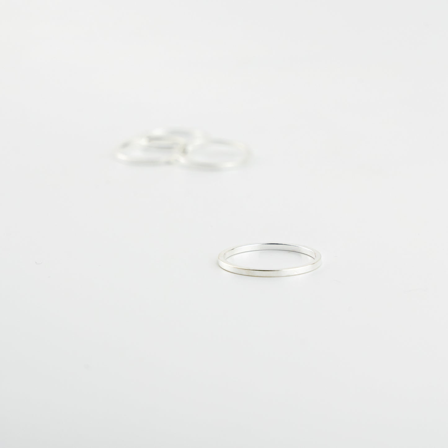 Circle Metal Connector Frames - Silver Plated - 20mm - 4 pcs