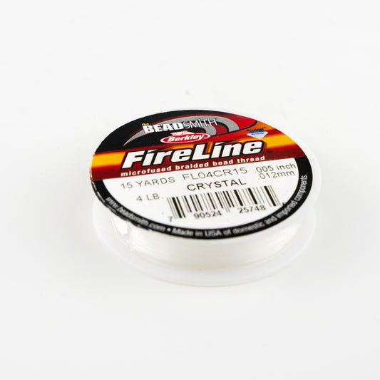 Fireline Beading Thread - 4lb - Crystal - 15 YD