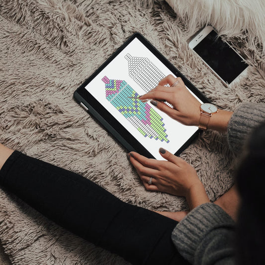 Single Brick Stitch Tablet Beading Templates