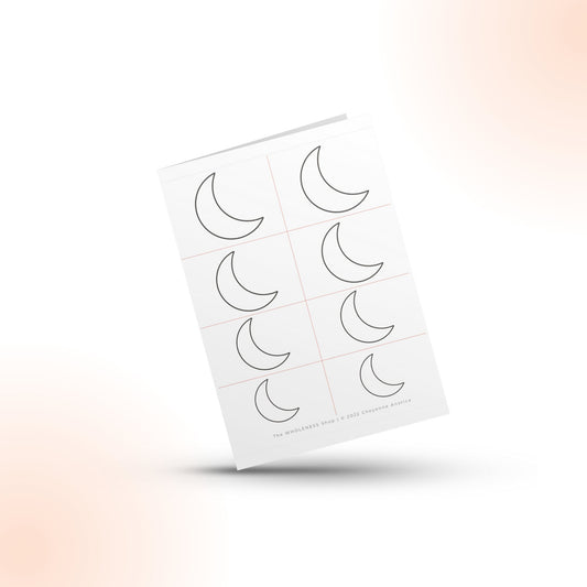 Crescent Moon Beading Stencil