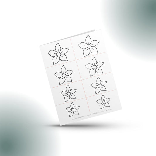 Flower #4 Beading Stencil