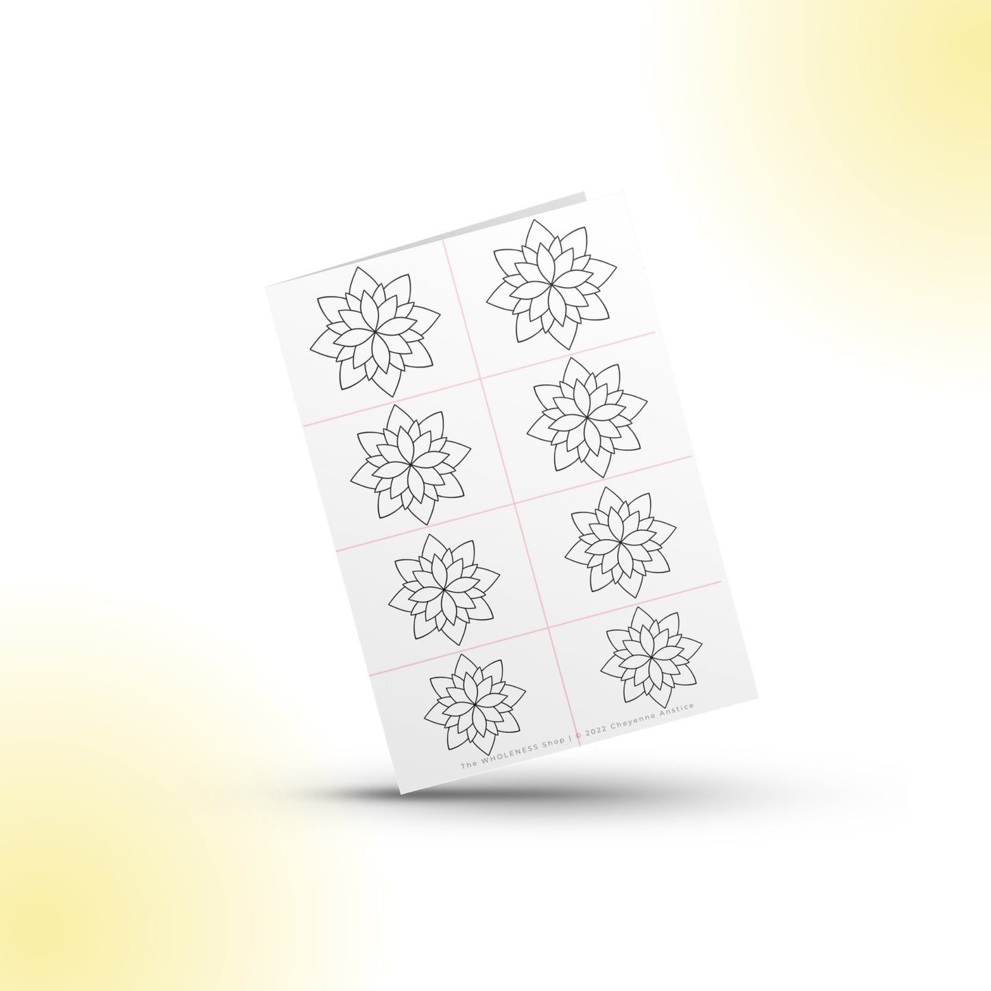 Flower #7 Beading Stencil