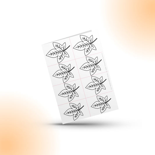 Leaf #5 Maple Beading Stencil