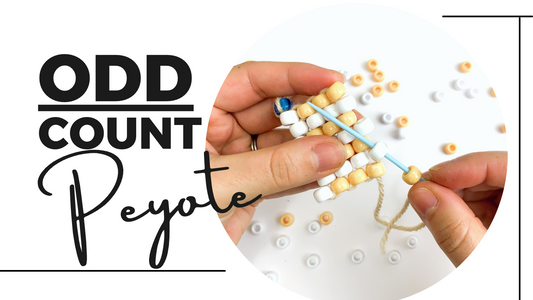Odd Count Peyote Stitch Tutorial (Using Big Beads)