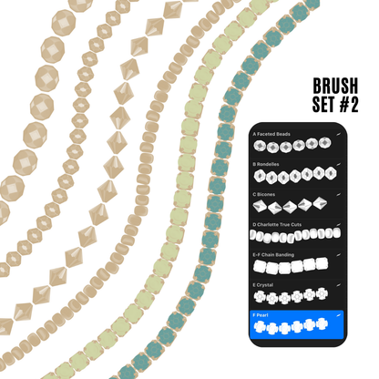 Procreate Bead Brush Sets for Digital Beadwork Designing