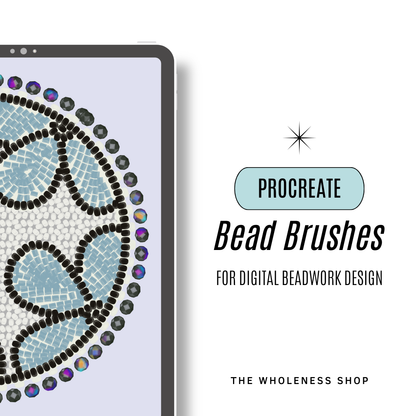 Procreate Bead Brush Sets for Digital Beadwork Designing