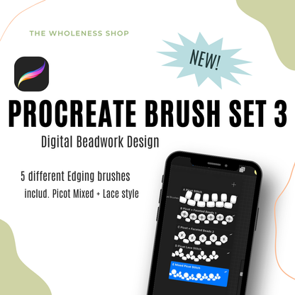 Procreate Bead Brush Sets for Digital Beadwork Designing