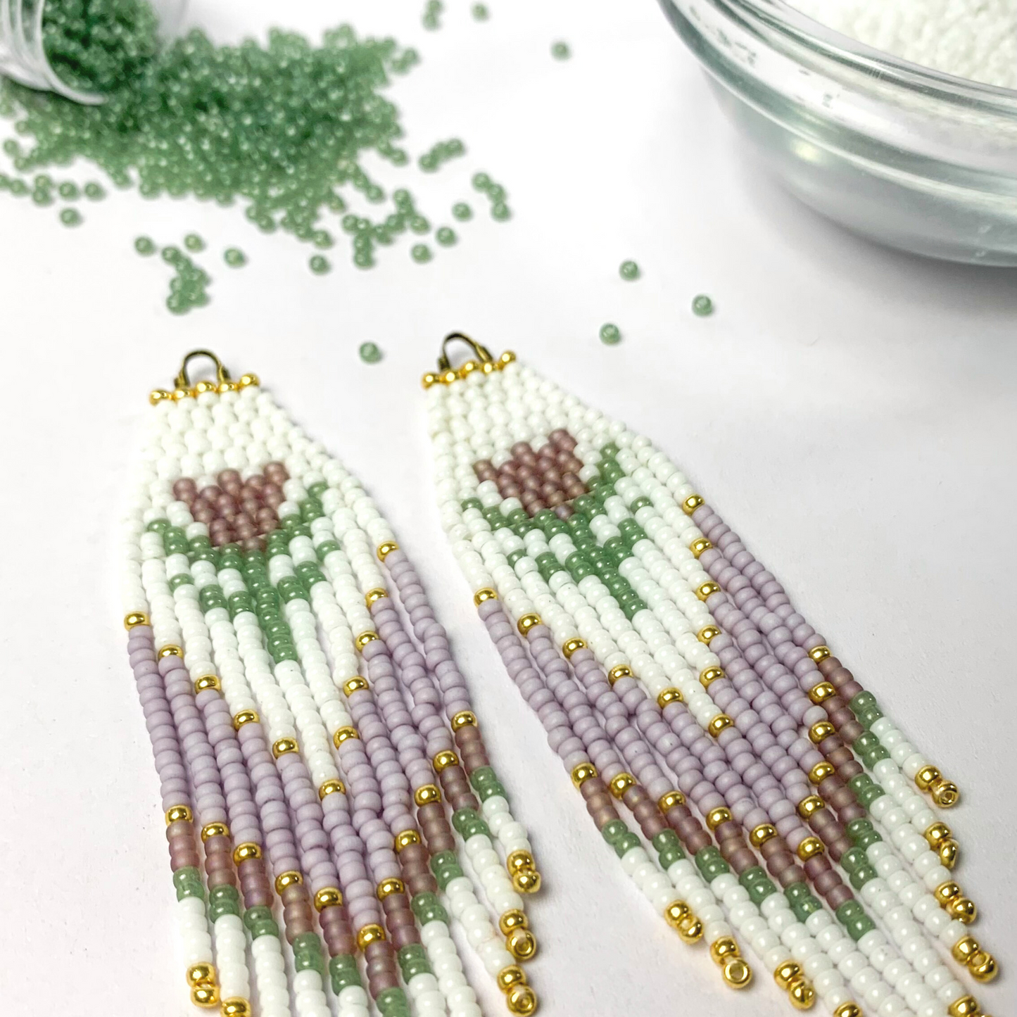 The "Charlotte" Pattern Beaded Fringe Earring PDF