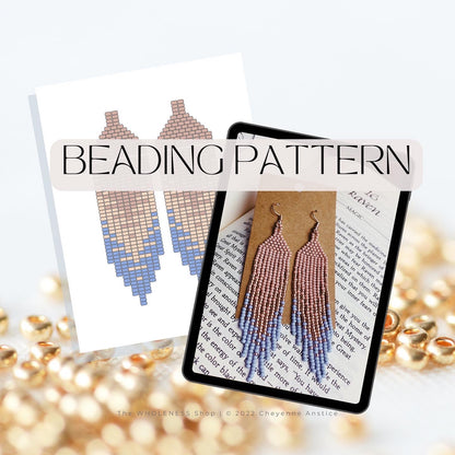 The “Alina” Pattern Beaded Fringe Earring PDF + Full Tutorial