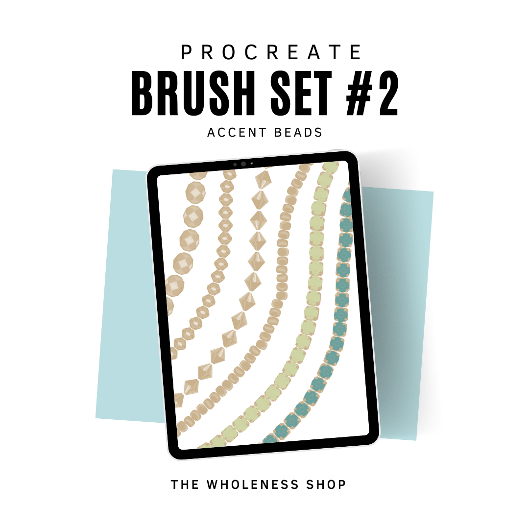 Procreate Bead Brush Sets for Digital Beadwork Designing