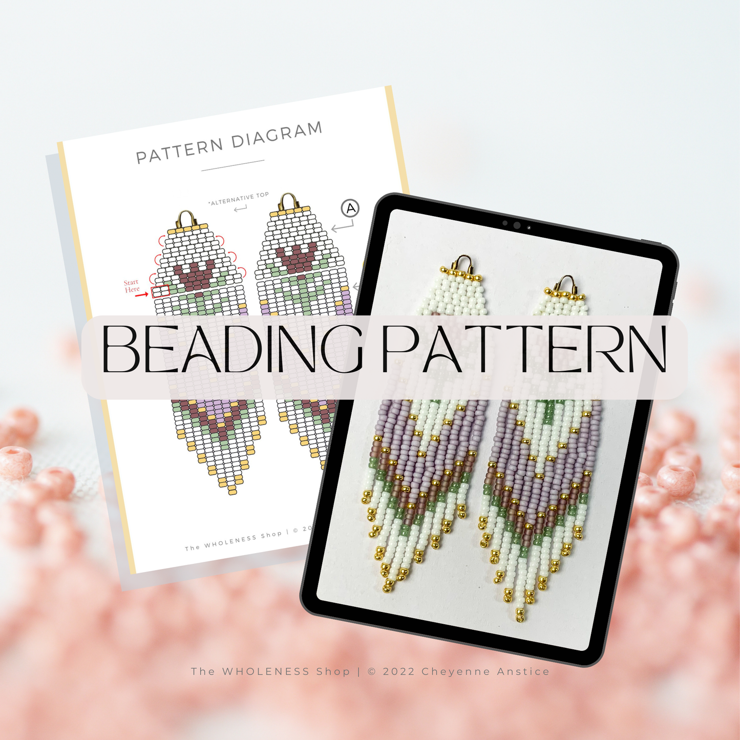 The "Charlotte" Pattern Beaded Fringe Earring PDF