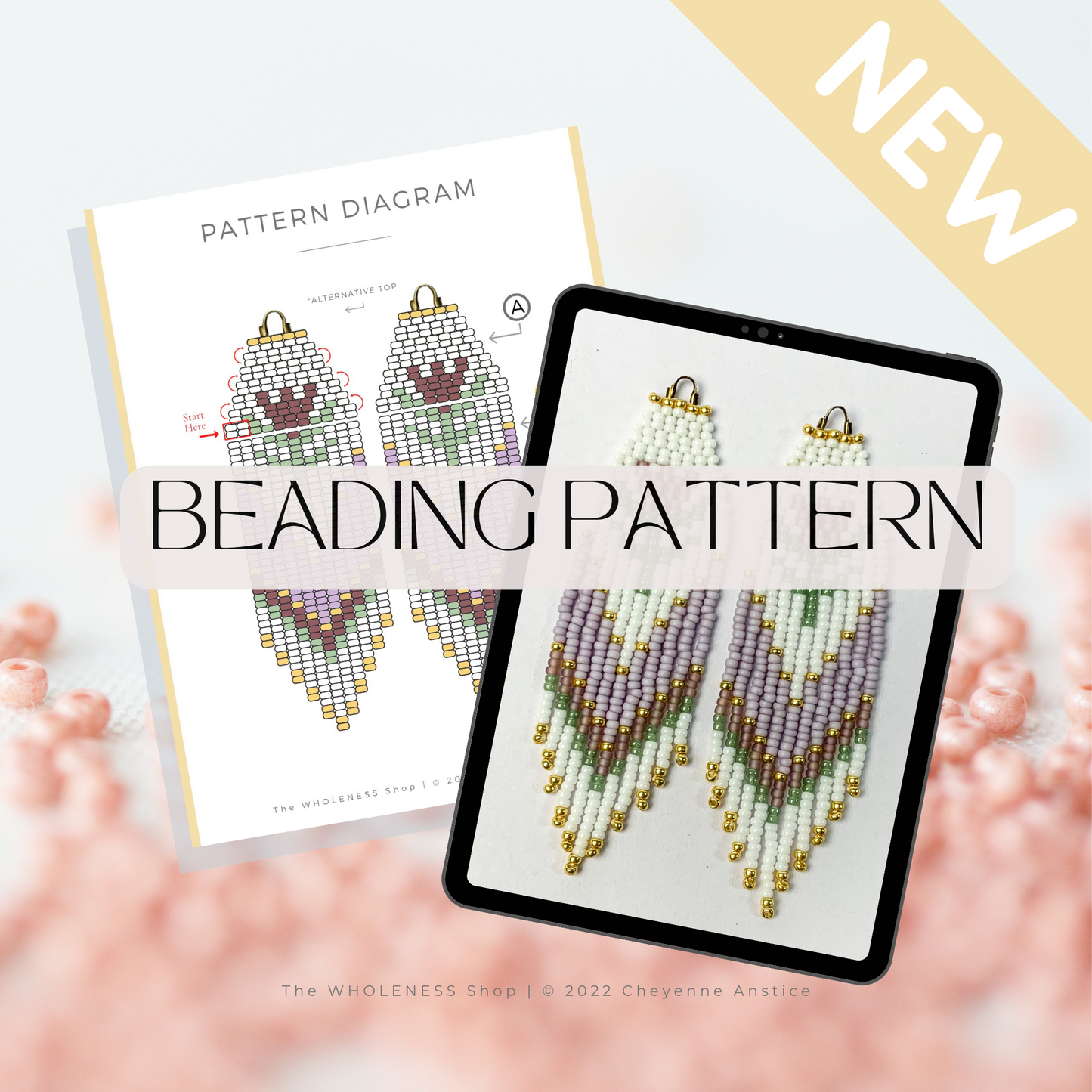 The "Charlotte" Pattern Beaded Fringe Earring PDF