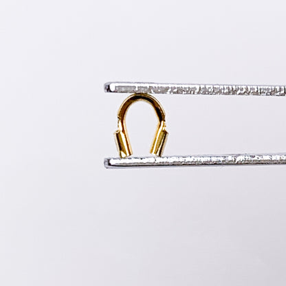 Wire Guards - 18K Gold Plated - 4mm - 10 pcs