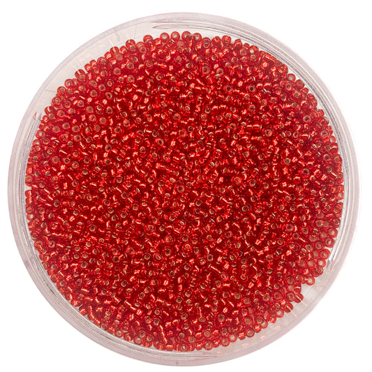 Scarlet - Miyuki Round Seed Beads - 11/0 - 0010 - Red