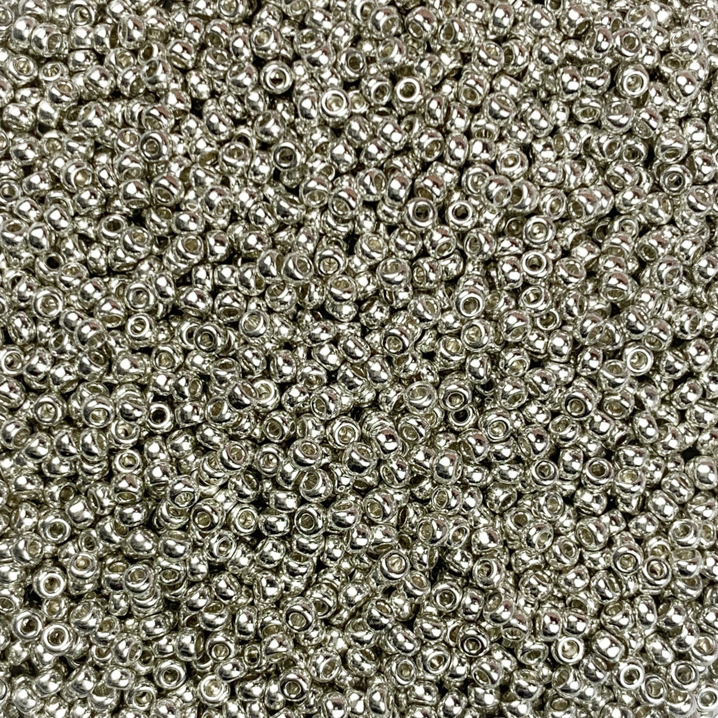 Diva - Miyuki Round Seed Beads (1051) | 11/0 Silver Metallic Finish | 10g