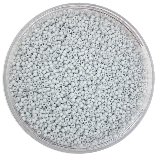 Cloudy - Miyuki Round Seed Beads (2026) | 11/0 Matte Light Grey Finish | 10g