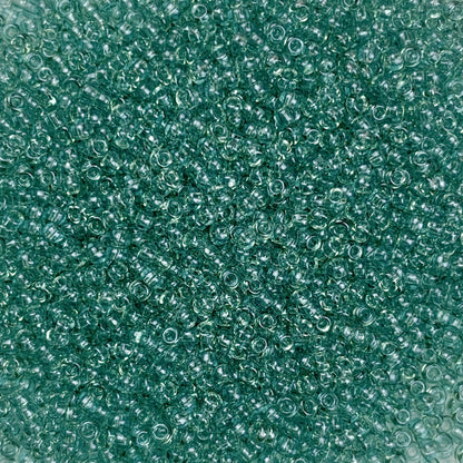 Riptide - Miyuki Round Seed Beads (2445) | 11/0 Aqua Blue Transparent Finish | 10g