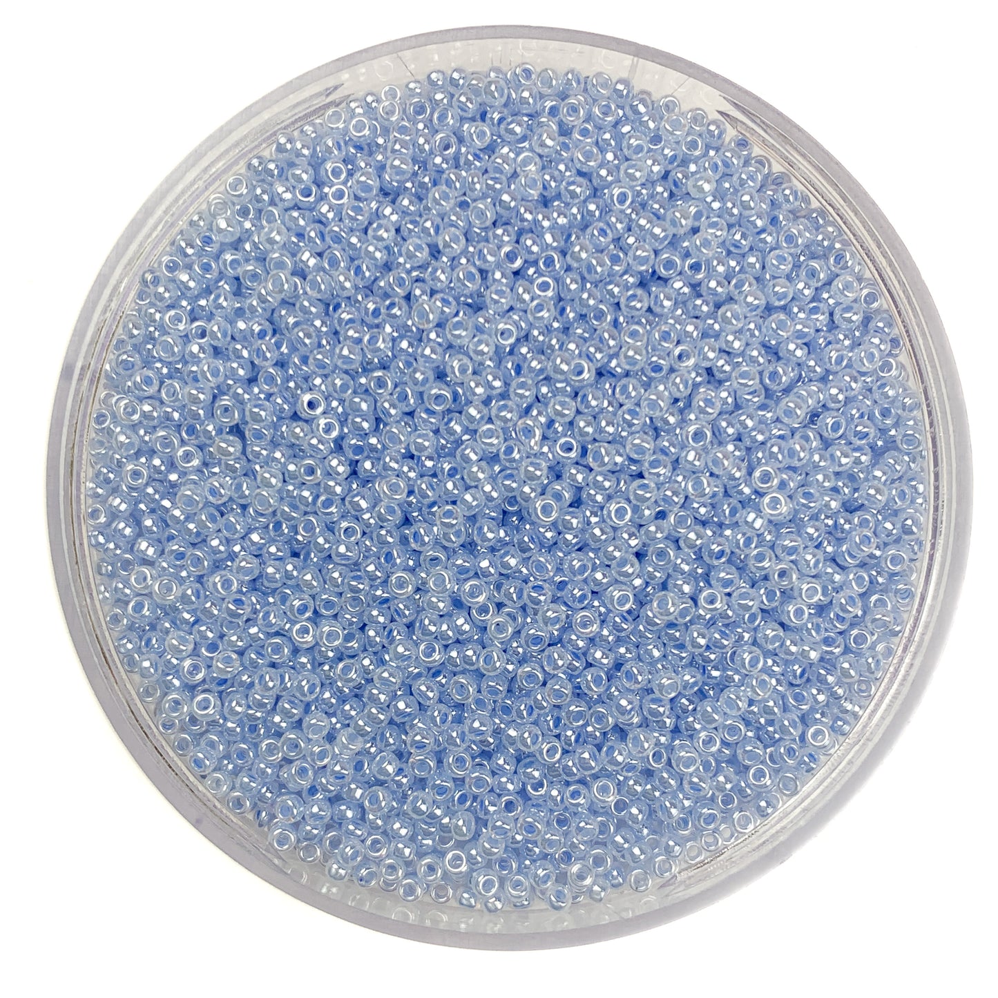 Frosty - Miyuki Round Seed Beads (0524) | 11/0 Luster Pale Blue Finish | 10g