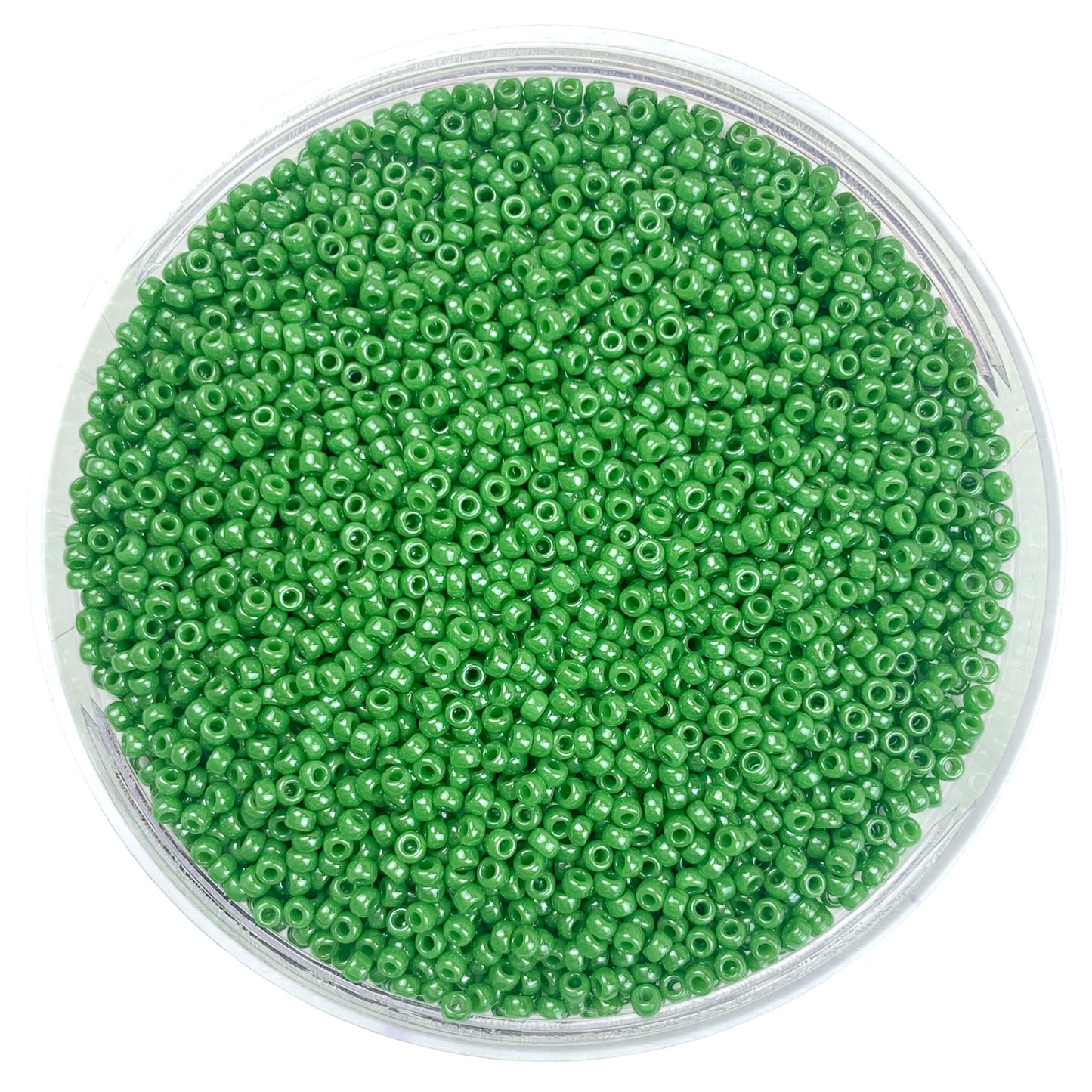 Evergreen - Miyuki Round Seed Beads (0431) | 11/0 Green Opaque Finish | 10g