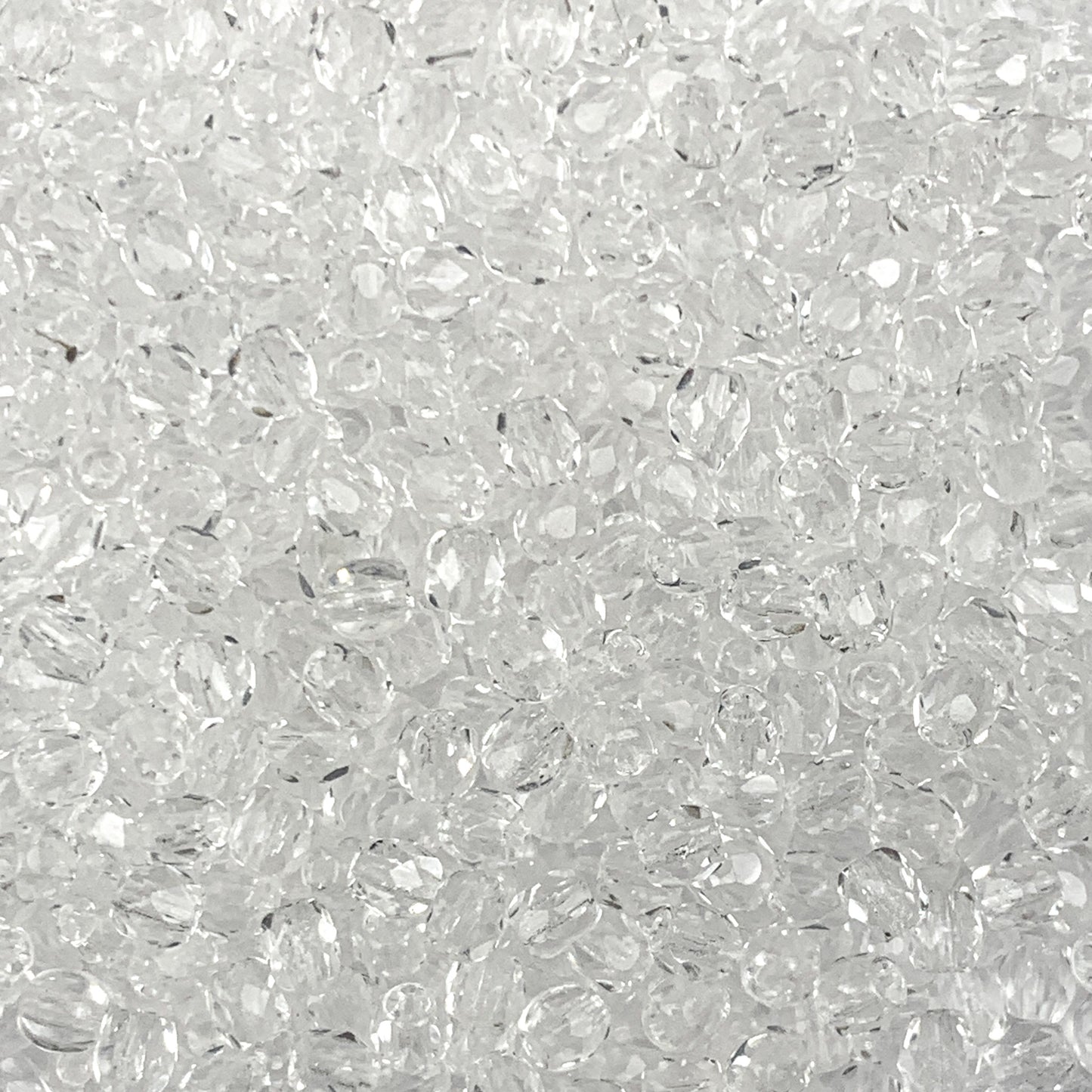 Crystal Clear - Czech Glass Fire Polished Beads - 3mm - FP03-5
