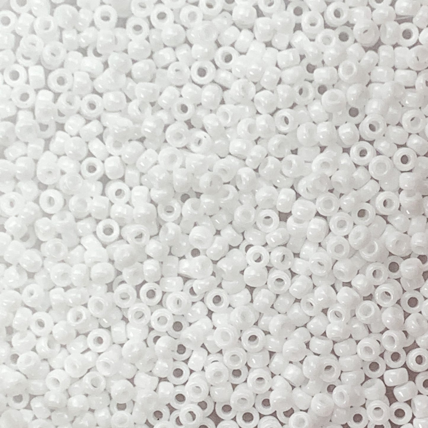 Opaque Snowflake - Miyuki Round Seed Beads - 11/0 - 0402 - White