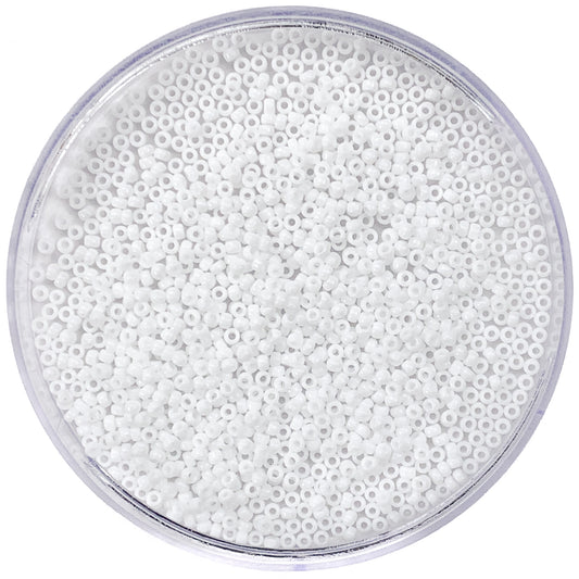 Opaque Snowflake - Miyuki Round Seed Beads - 11/0 - 0402 - White