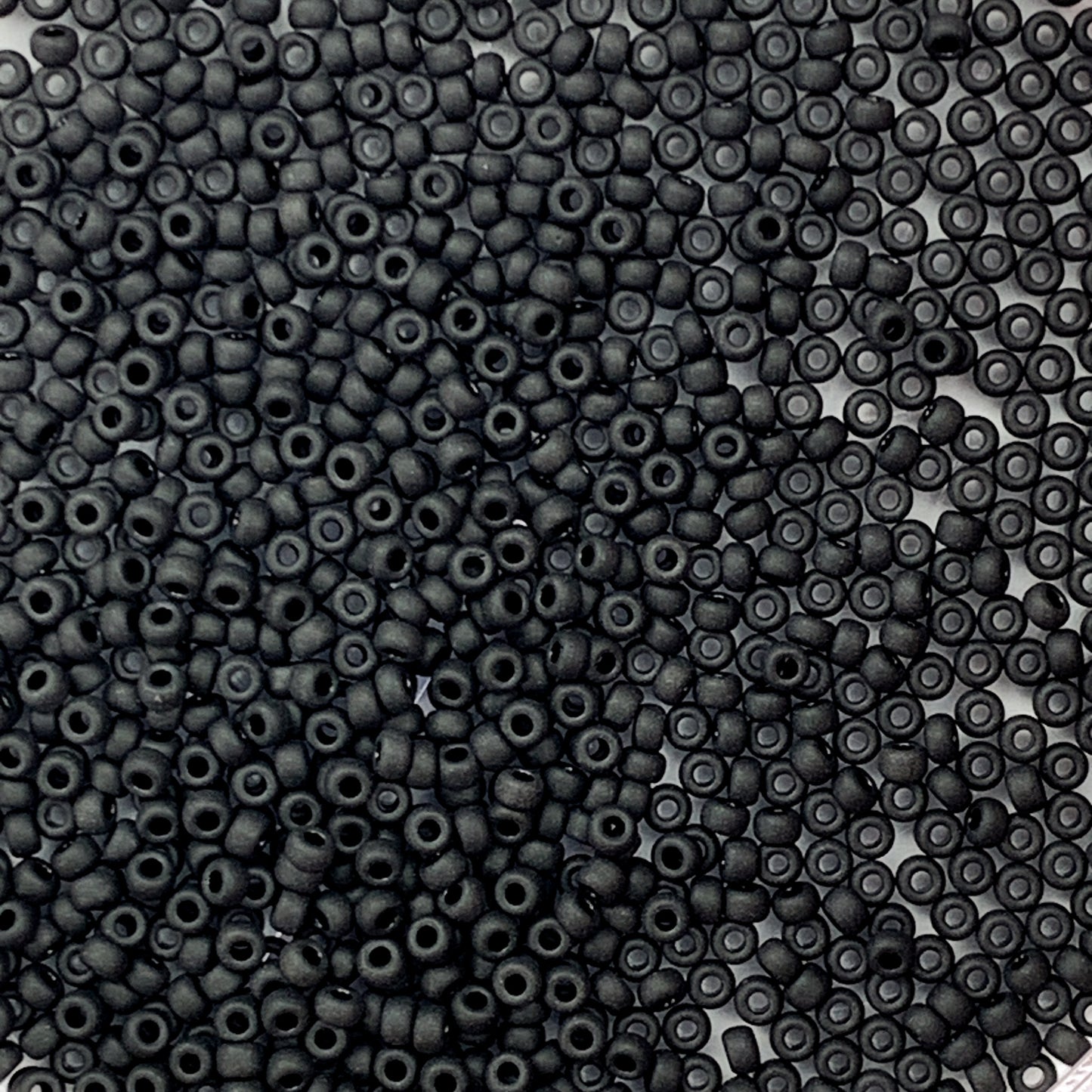 Matte Coal - Miyuki Round Seed Beads - 11/0 - 0401F - Black