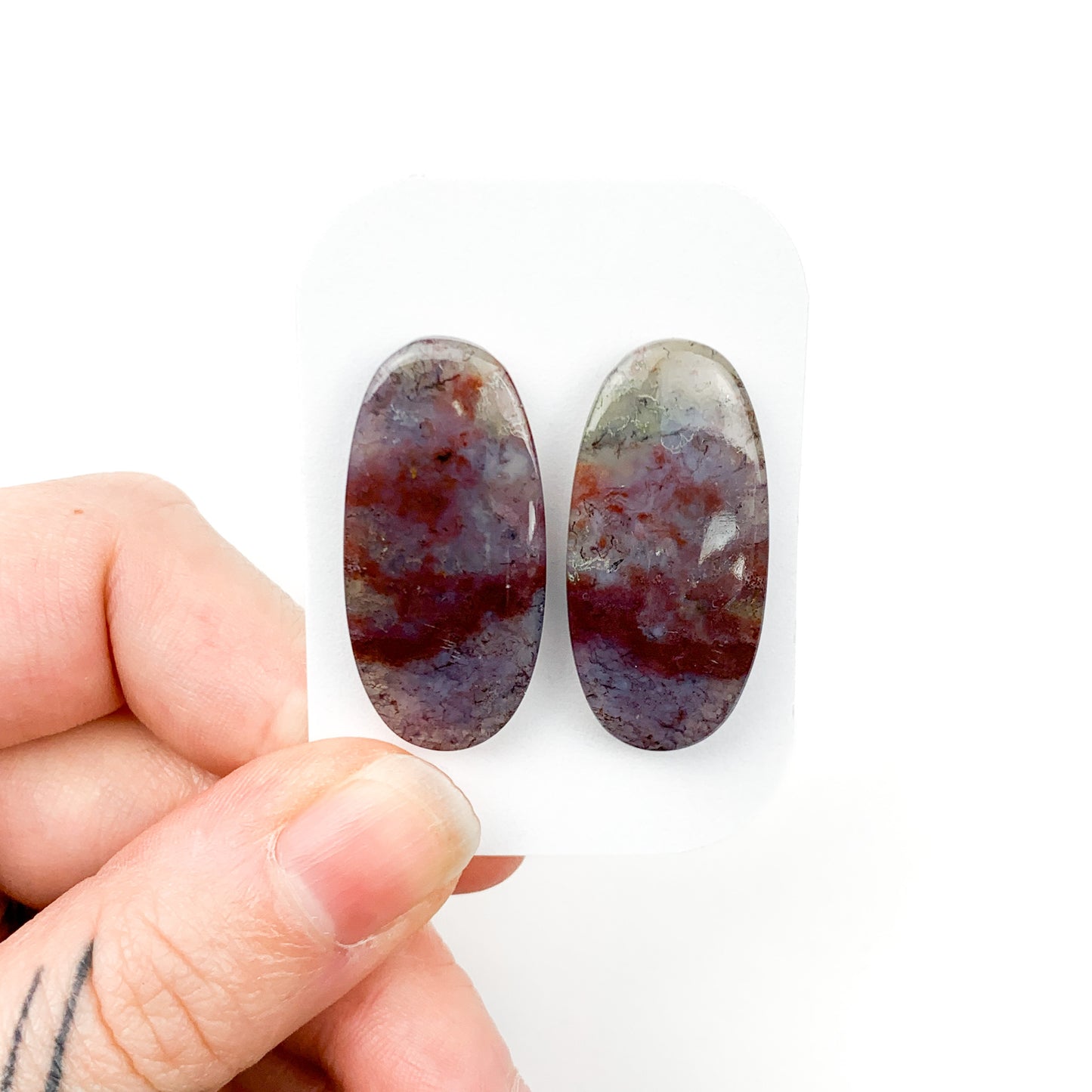 Moss Agate Cabochons