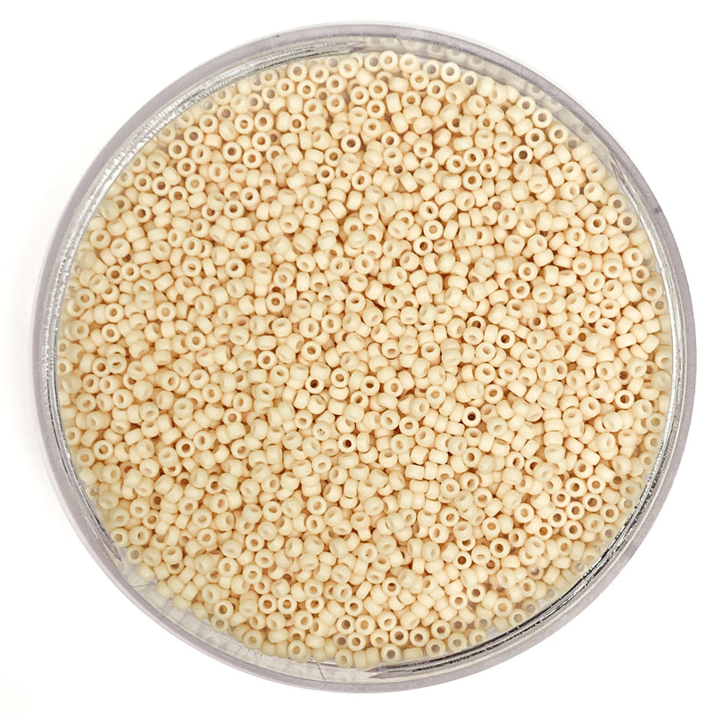 Matte Twine - Miyuki Round Seed Beads - 11/0 - 2022 - Cream