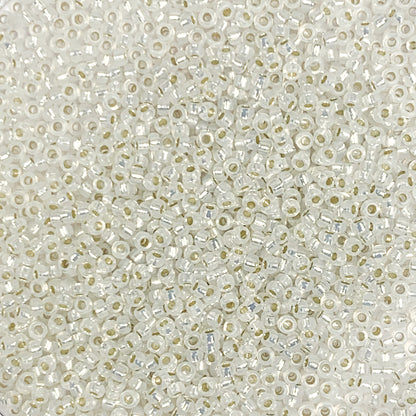 NEW | Starlight - Miyuki Round Seed Beads - 11/0 - 0551 - Crystal/Silver