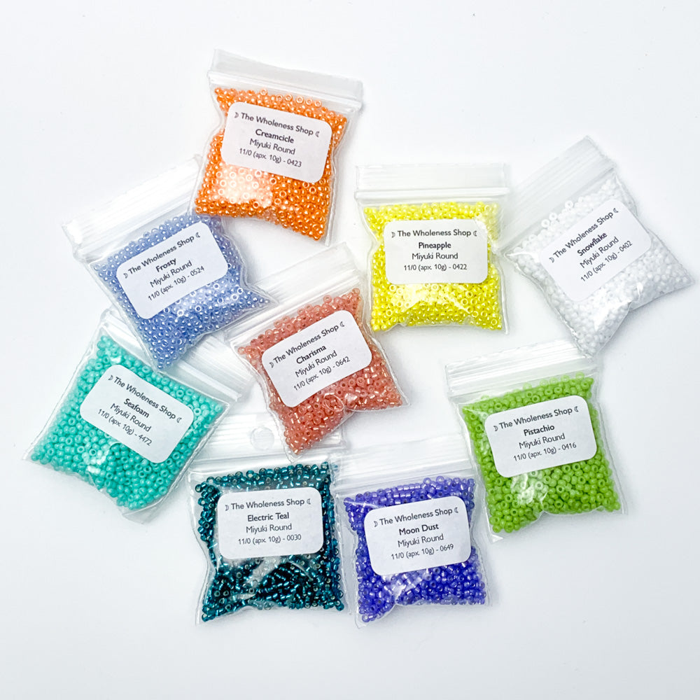 Rainbow Bead Bundle | 9 x 10g Miyuki Round Seed Beads