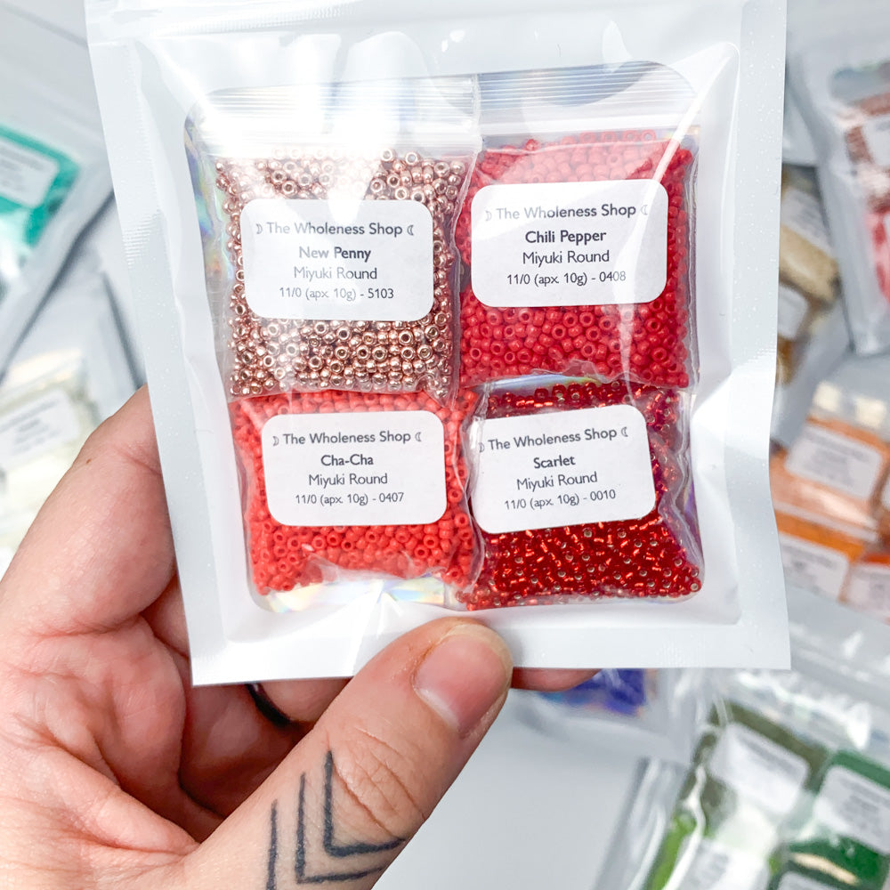 Mystery Miyuki Round Bead Bundle | 4 × 10g packs | Curated + discounted